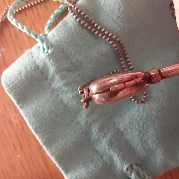 Tiffany & Co. Silver Heart Key Necklace-Vintage - Picture 5 of 9
